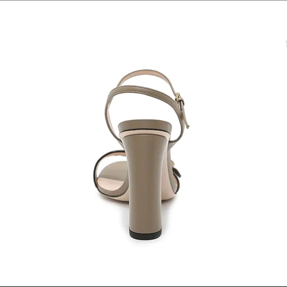 ❌SOLD❌AUTHENTIC GUCCI MARMONT 105 SANDAL TAUPE - Picture 4 of 16